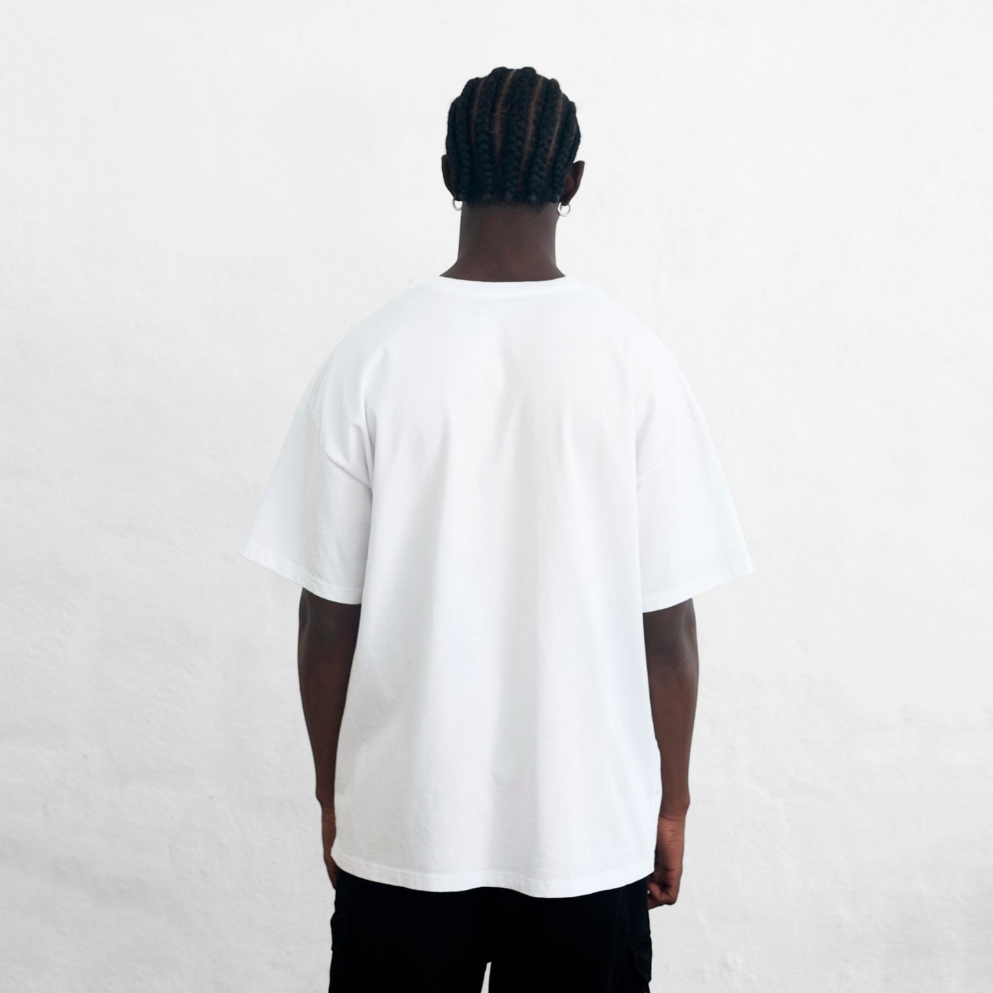 Oversize T-Shirt White 250G Mountains