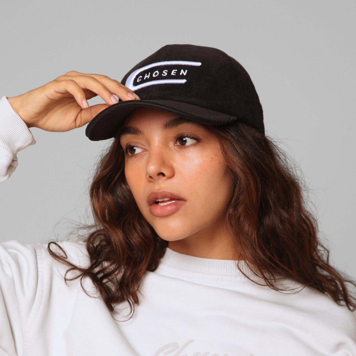 Black Corduroy Cap Chosen