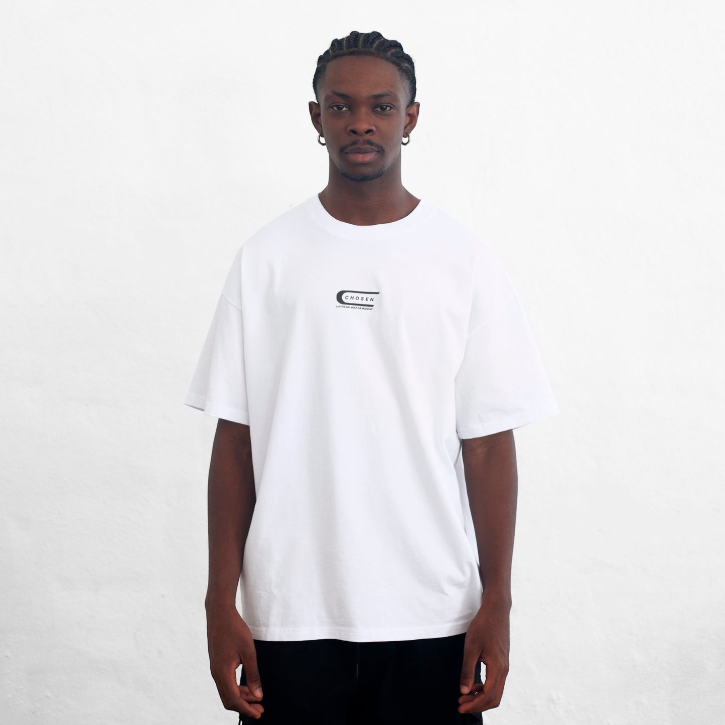 Oversize T-Shirt White 250G Chosen Club