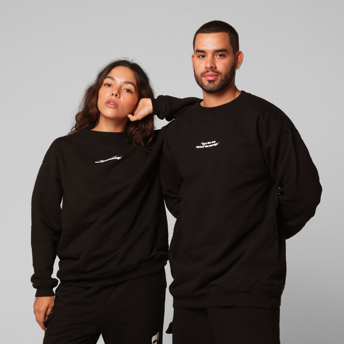 Black Crewneck Sweatshirt 385G