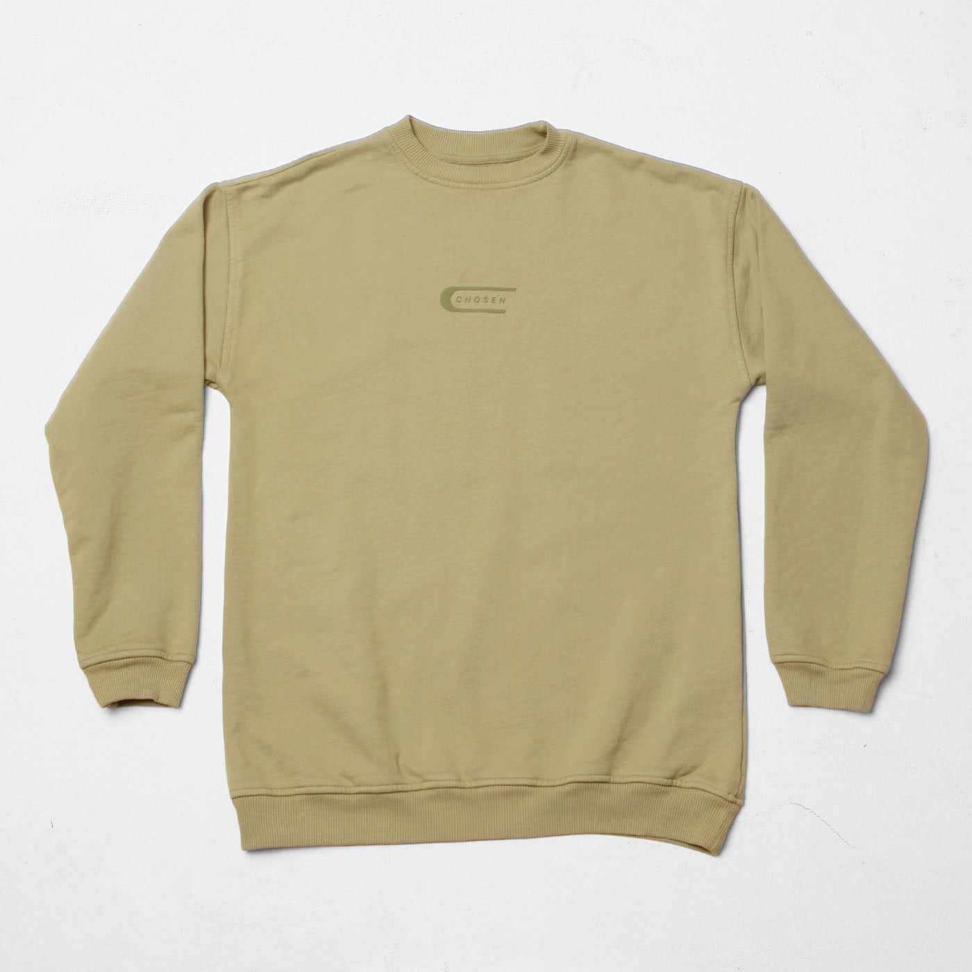 Women Green Crewneck Sweatshirt 385G