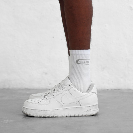 Socks White & Gray Chosen