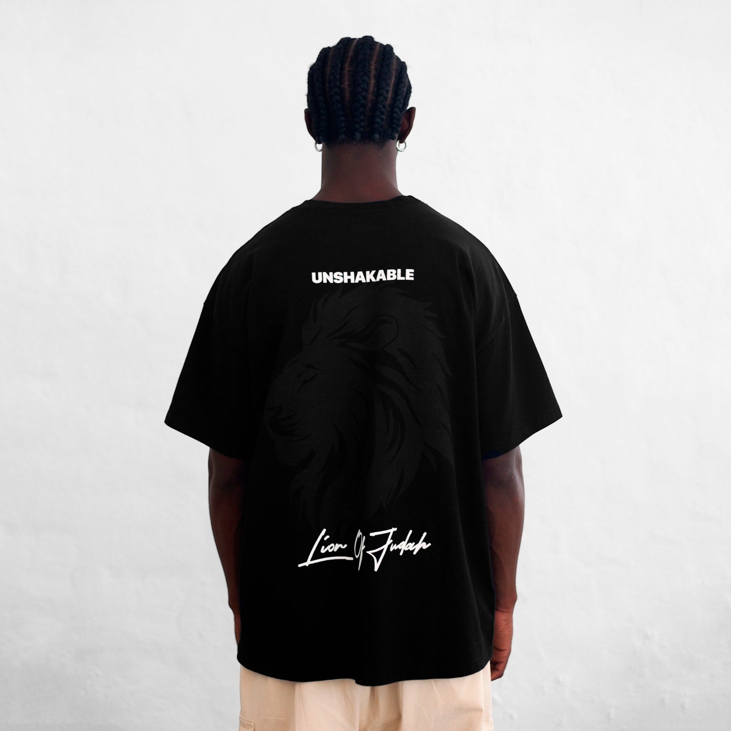 Oversize T-Shirt Black 250G Lion