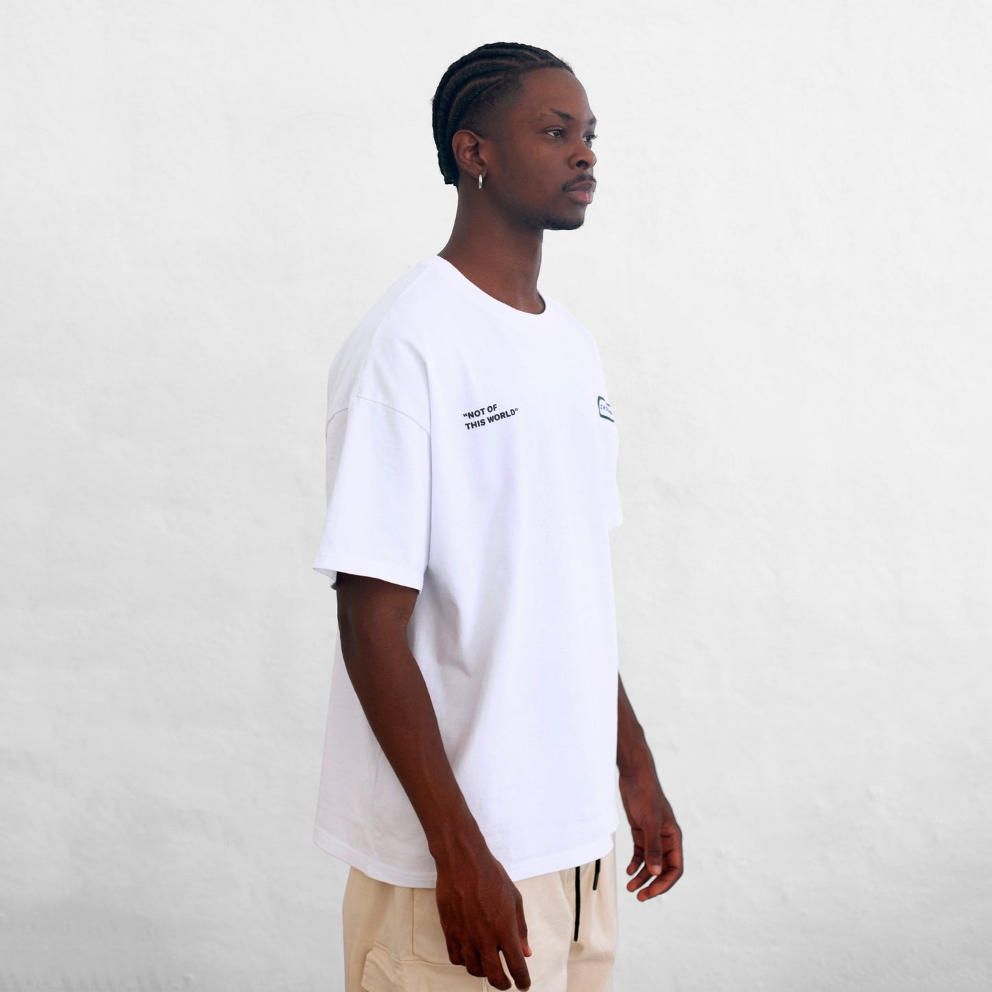Oversize T-Shirt White 250G Bird