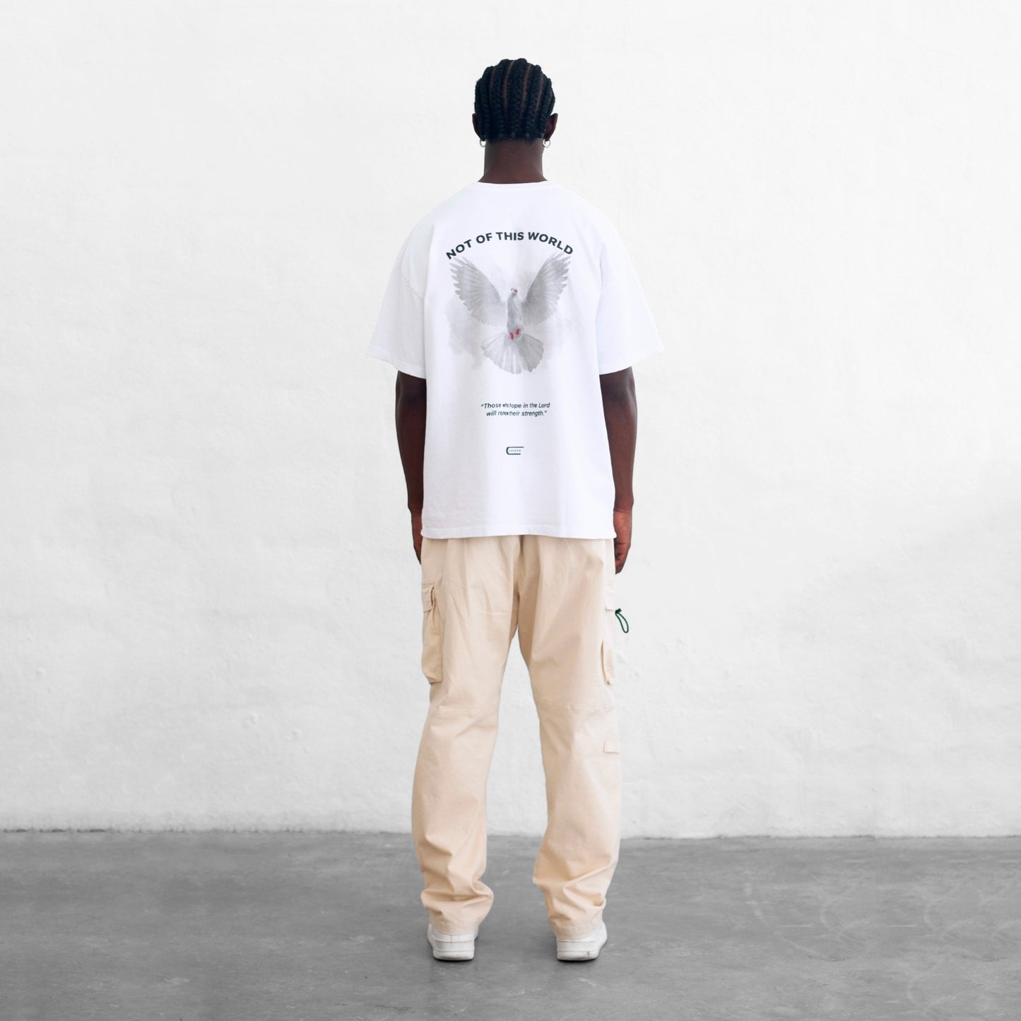 Oversize T-Shirt White 250G Bird