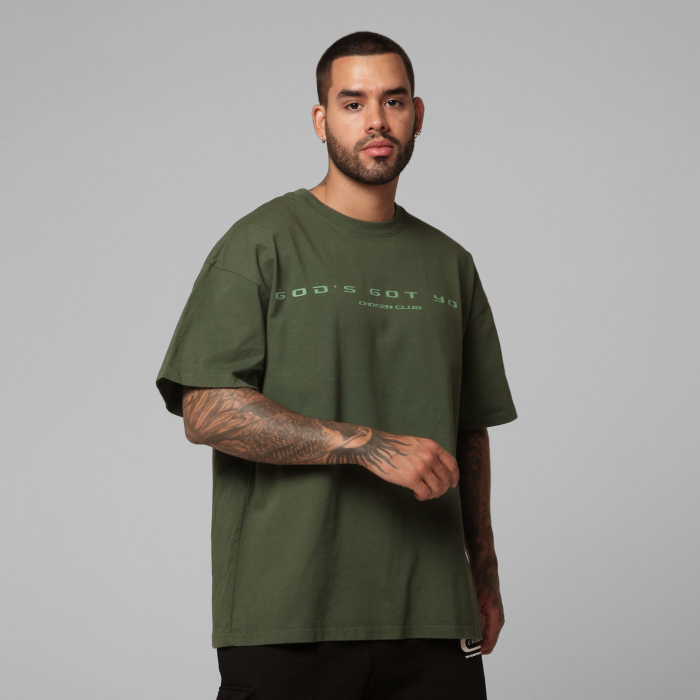 Oversize T-Shirt Green 250G