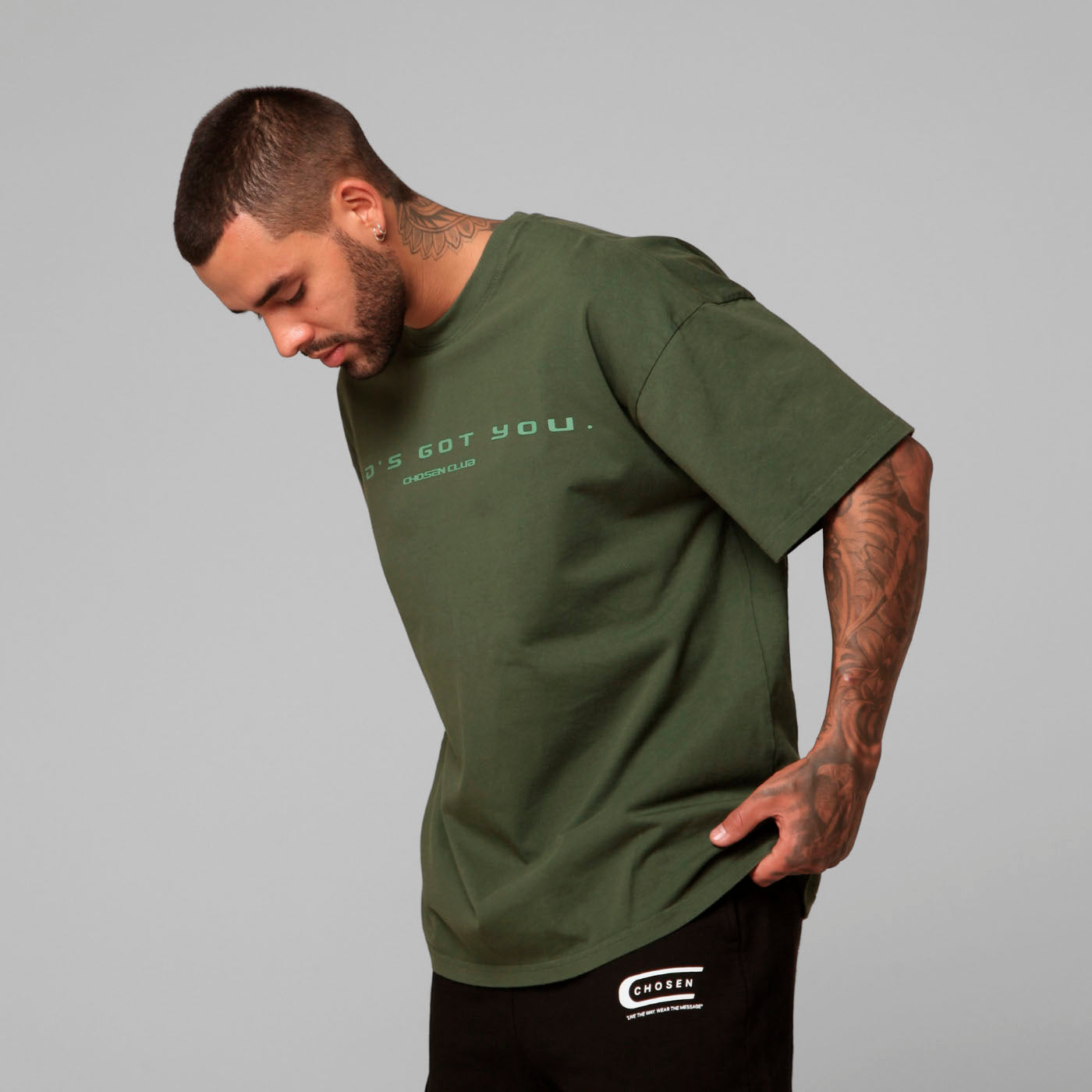 Oversize T-Shirt Green 250G