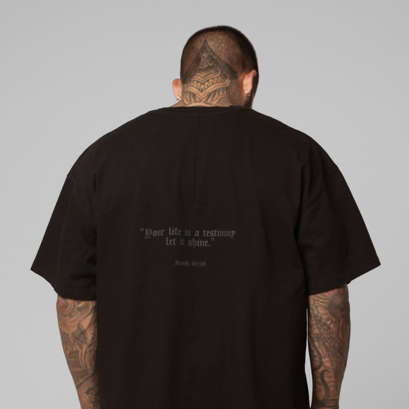 Oversized T-Shirt Black 250G