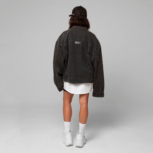 Women Oversized Boxy Fit Denim Jacket