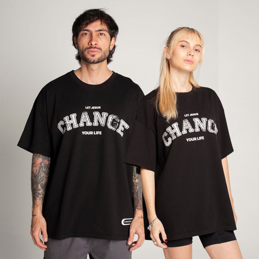 Oversized T-Shirt Black 250G Change
