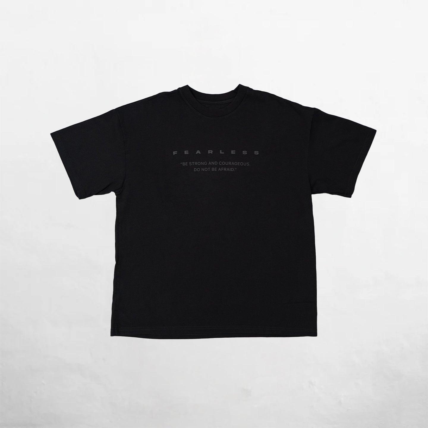Oversize T-Shirt Black 250G Letter
