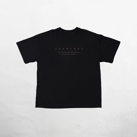 Oversized T-Shirt Black 250G Letter