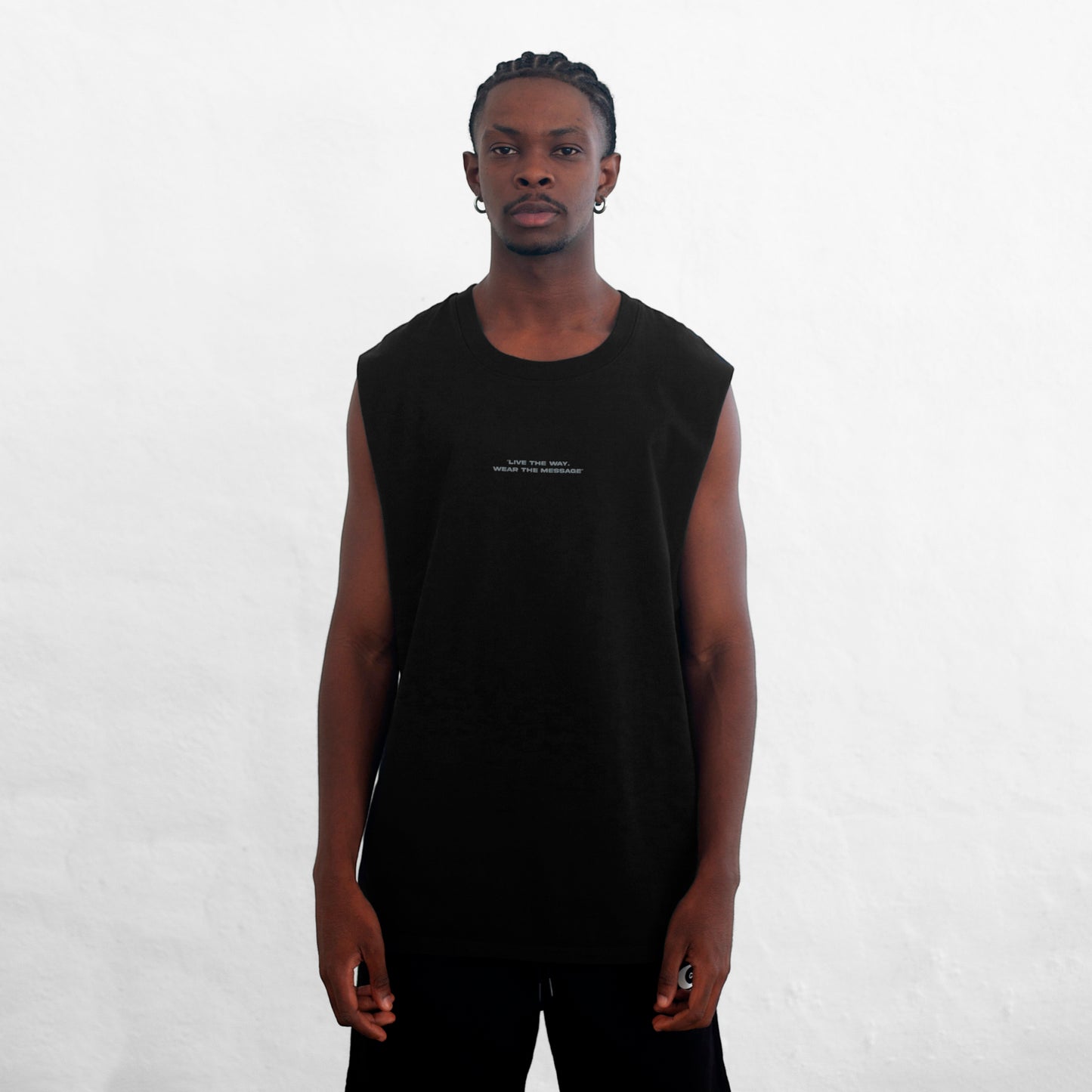 Oversize Tank Top Black Chosen