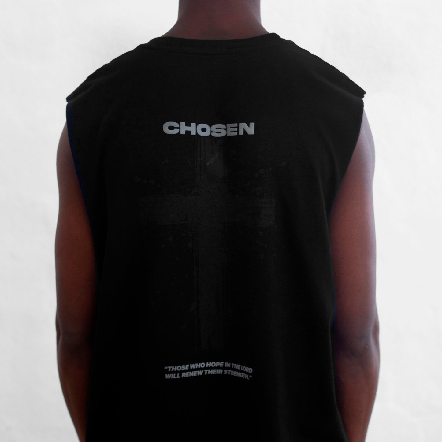 Oversize Tank Top Black Chosen