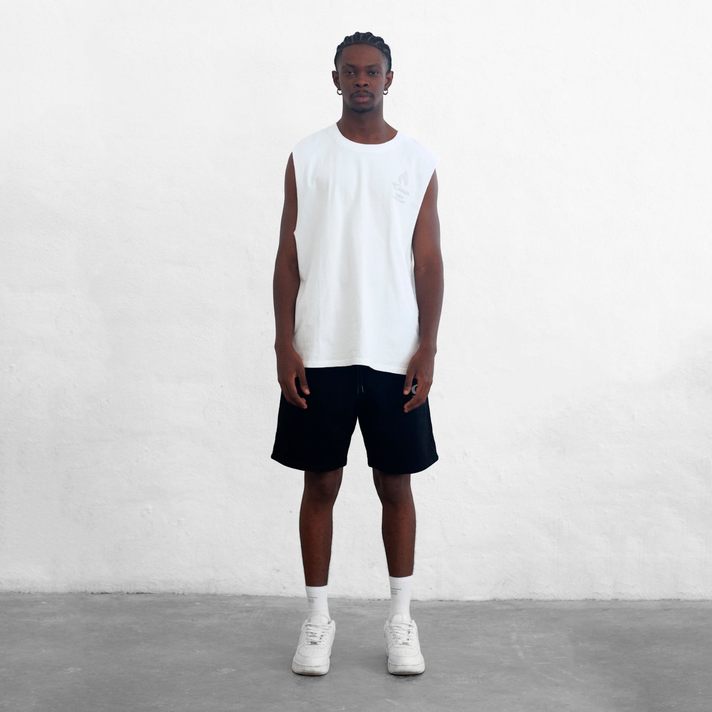 Oversize Tank Top White Chosen