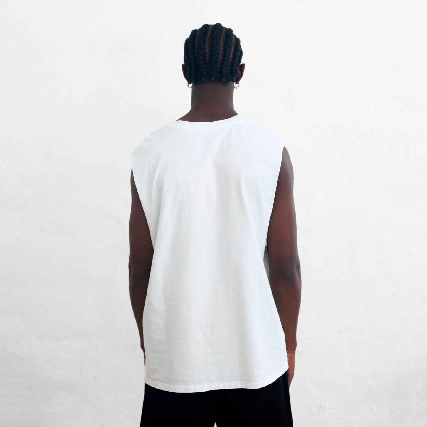 Oversize Tank Top White Chosen
