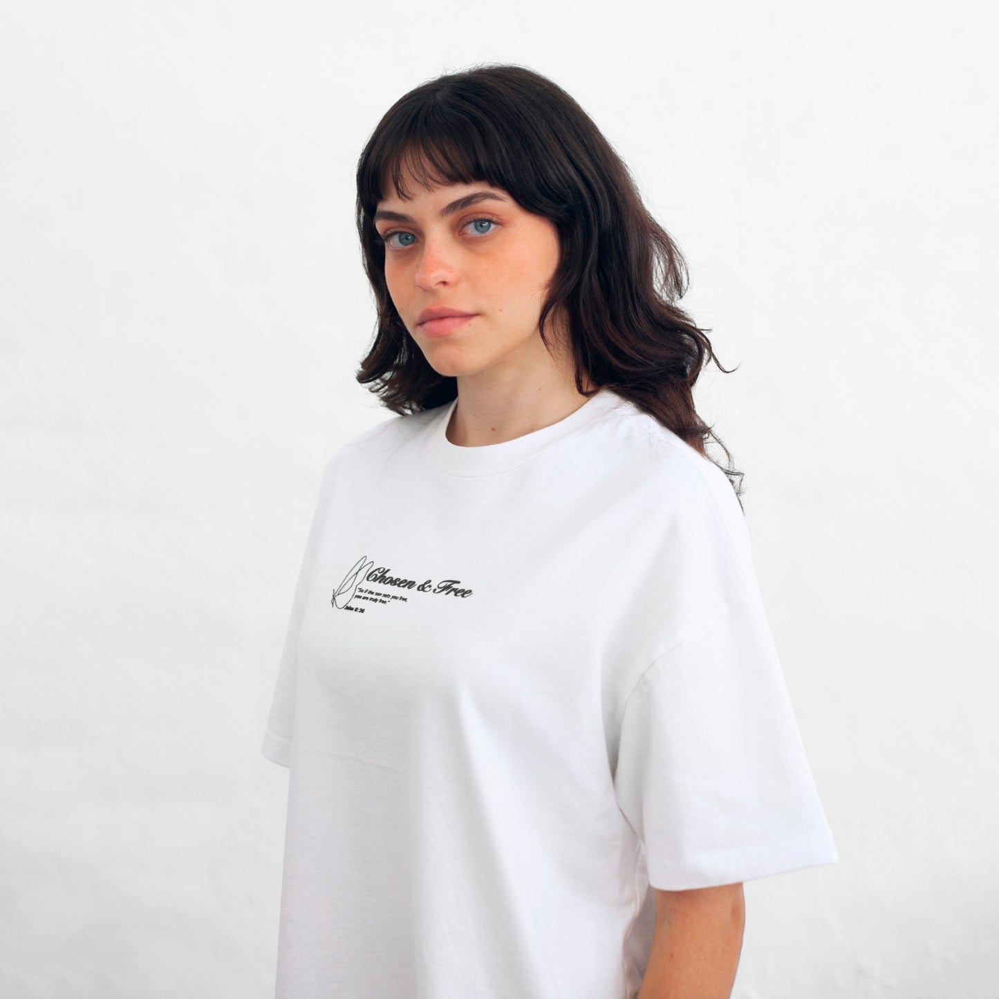 Women's Oversize T-Shirt White Chosen