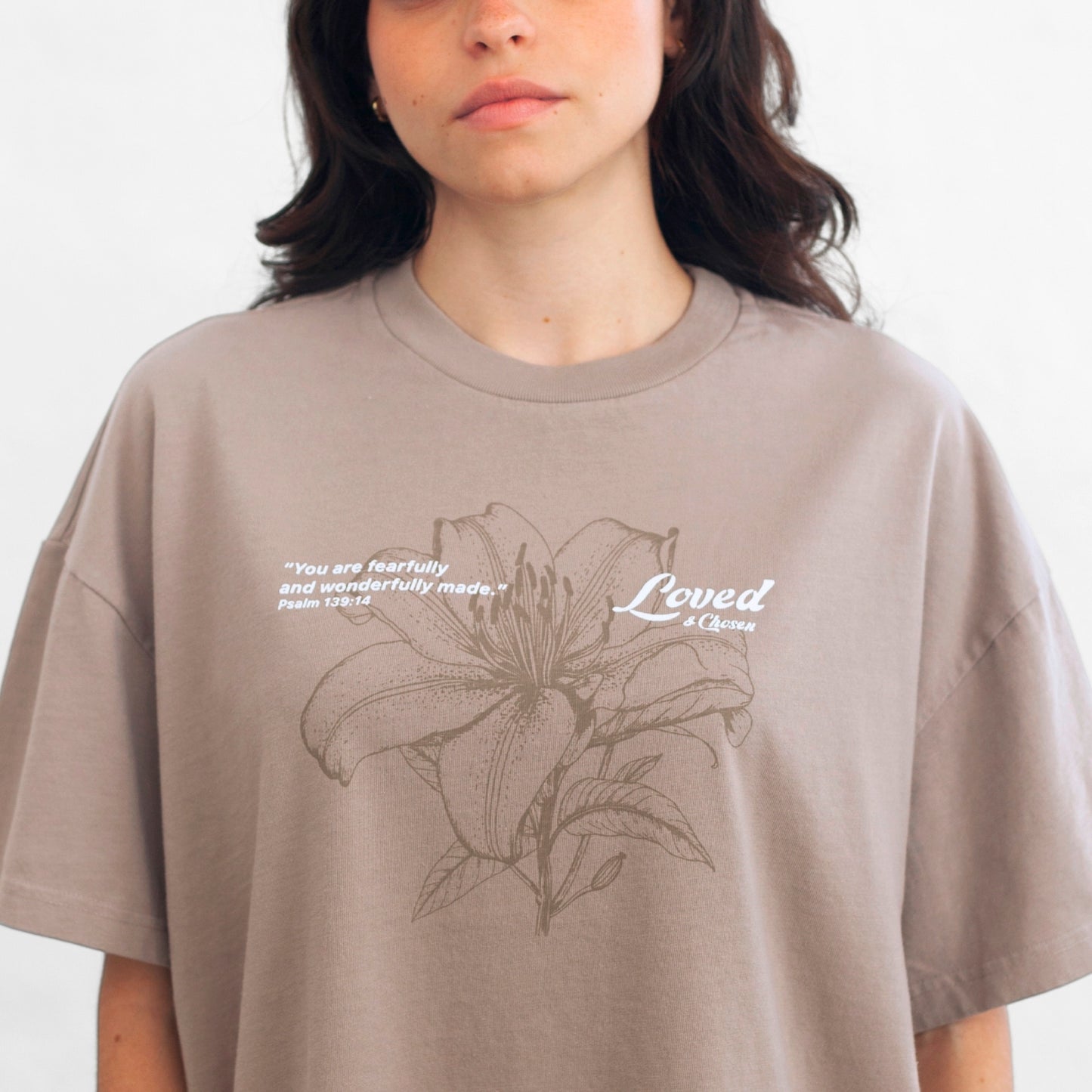 Women's Oversize T-Shirt Beige Chosen