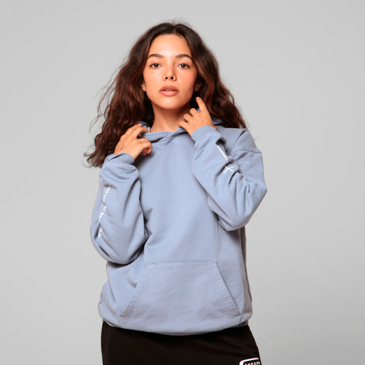 Women Blue Hoodie 385G
