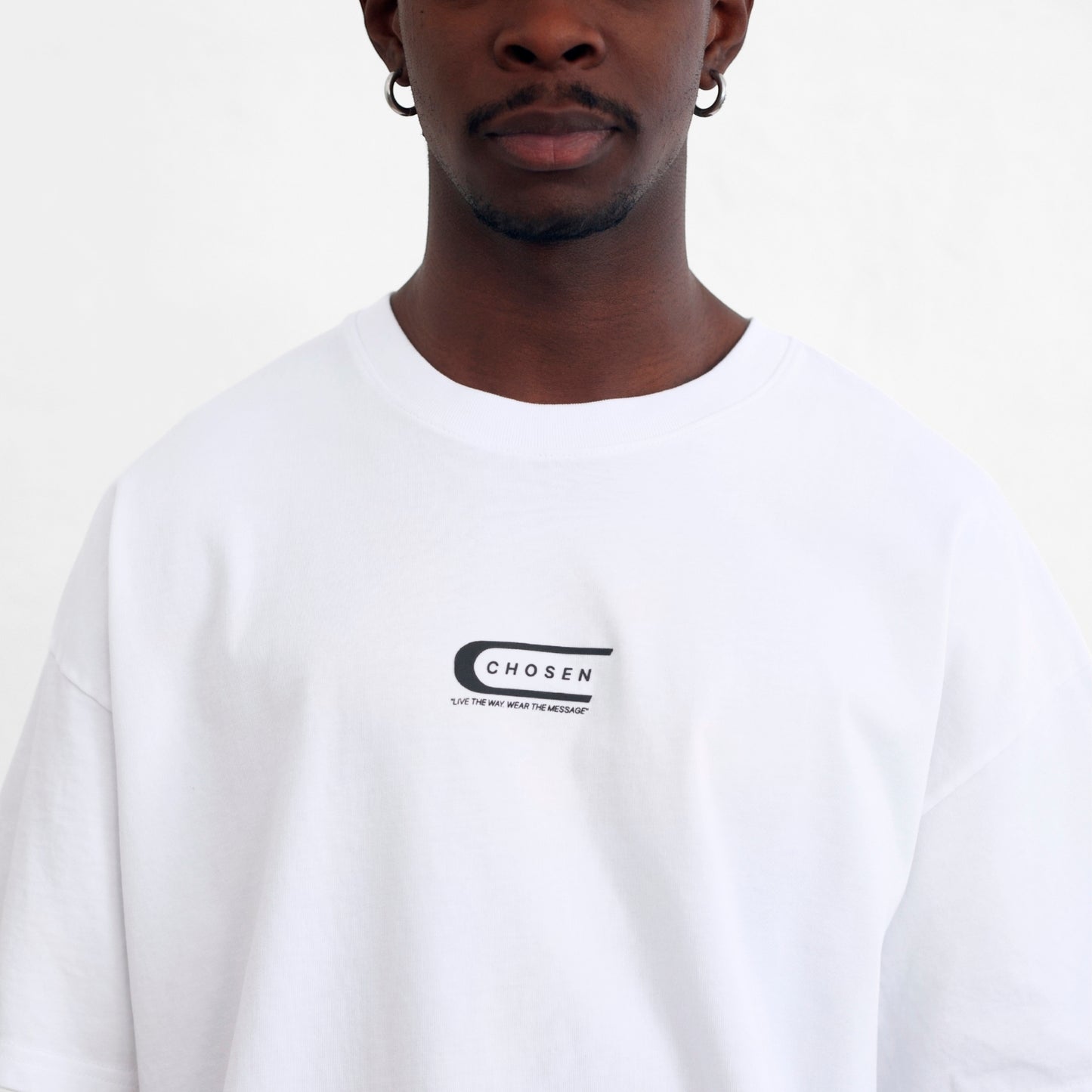 Oversize T-Shirt White 250G Chosen Club