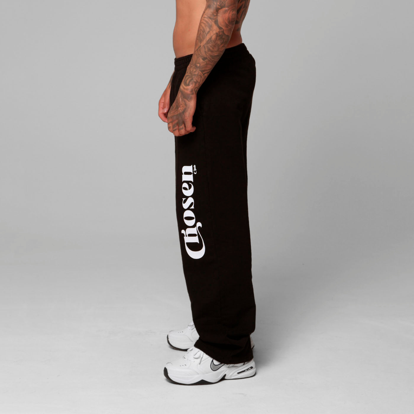 Black Straight-Leg Sweatpants 385G