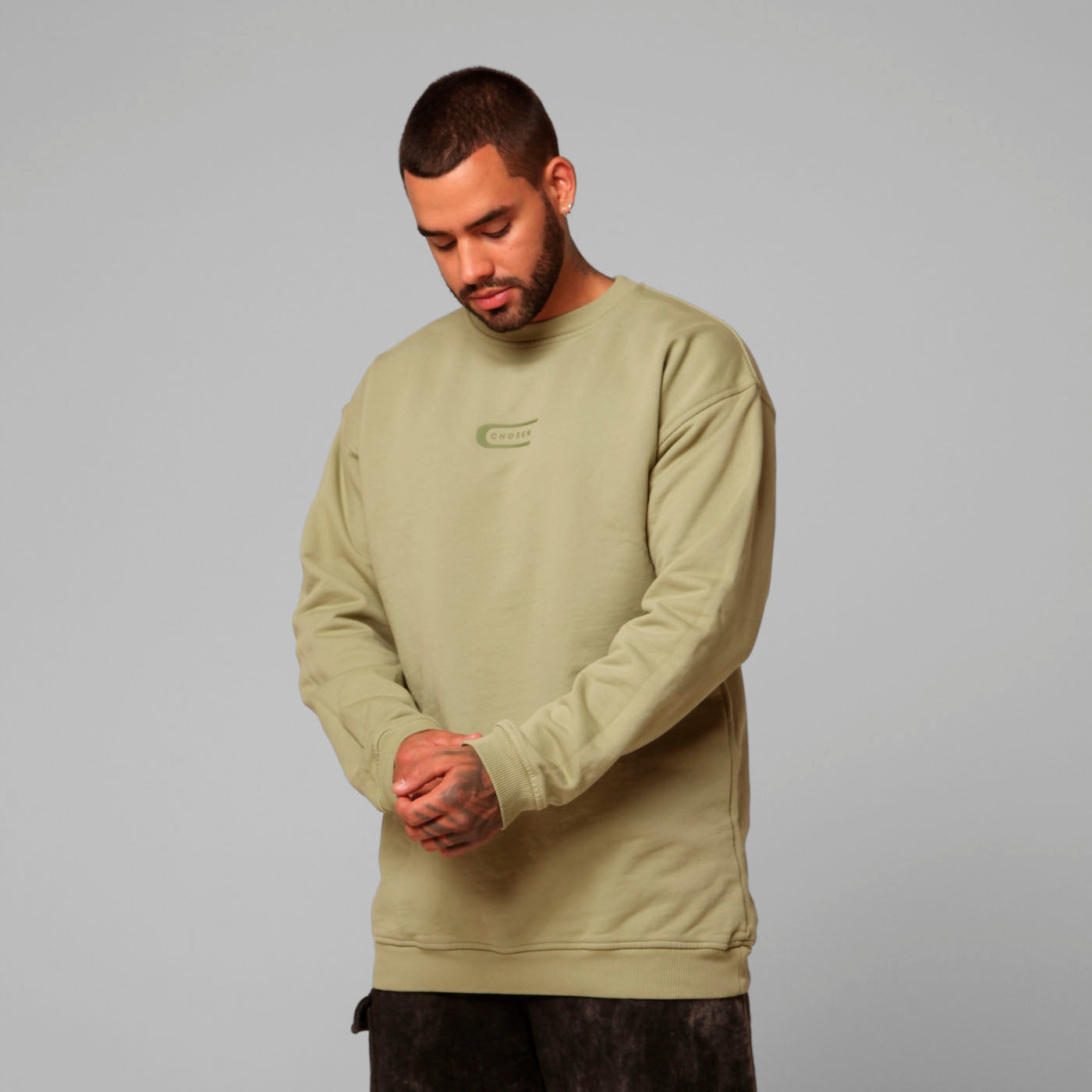 Green Crewneck Sweatshirt 385G
