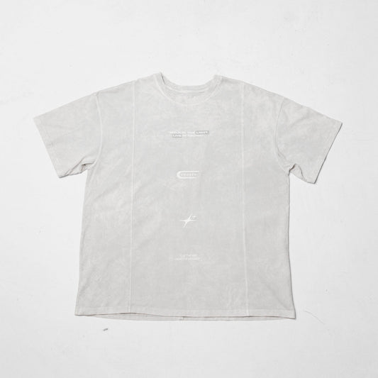 Oversize T-Shirt Grey Acid Wash 250G