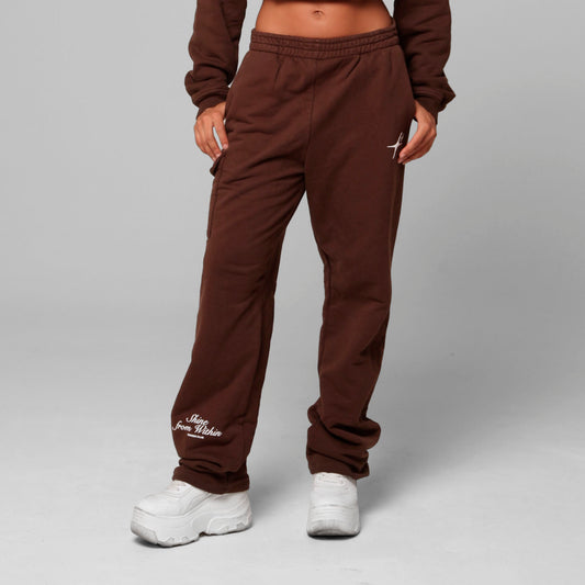 Women Coffe Straight-Leg Sweatpants 385G