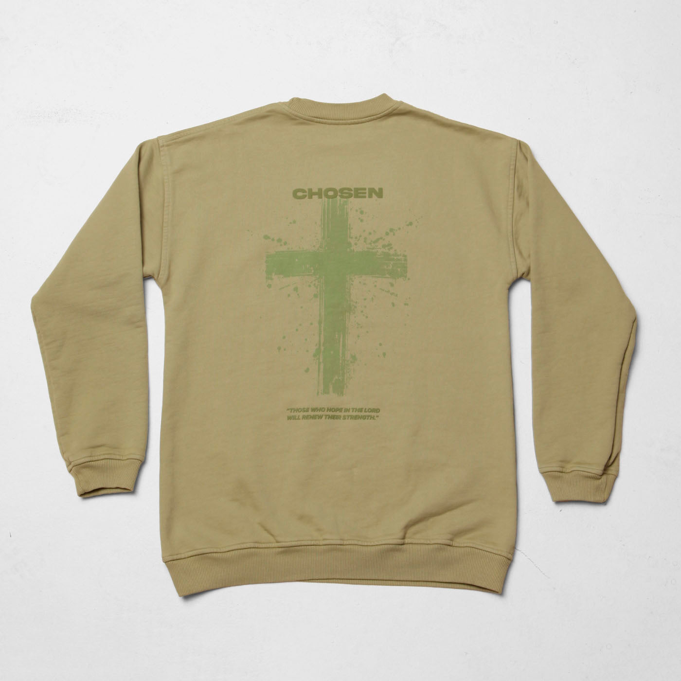 Women Green Crewneck Sweatshirt 385G
