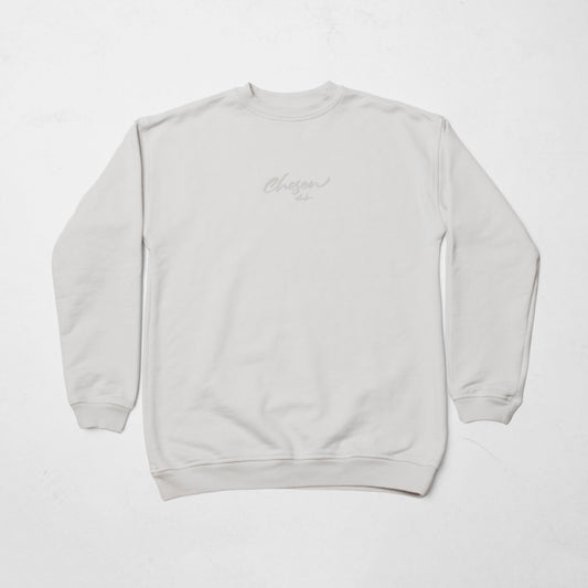 Beige Crewneck Sweatshirt 385G