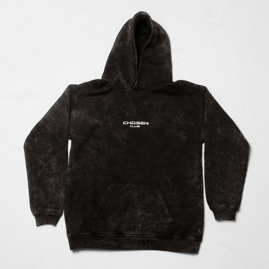 Gray Acid Wash Hoodie 385G
