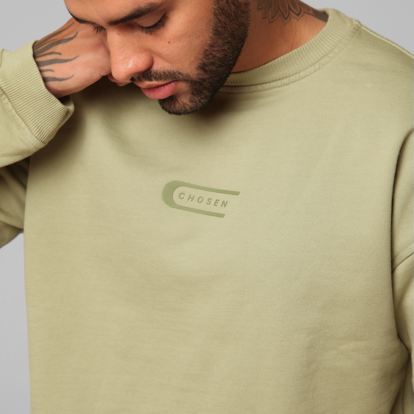 Green Crewneck Sweatshirt 385G