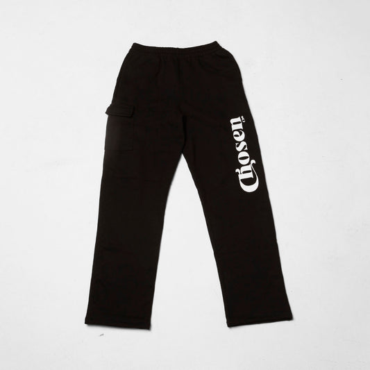 Black Straight-Leg Sweatpants 385G