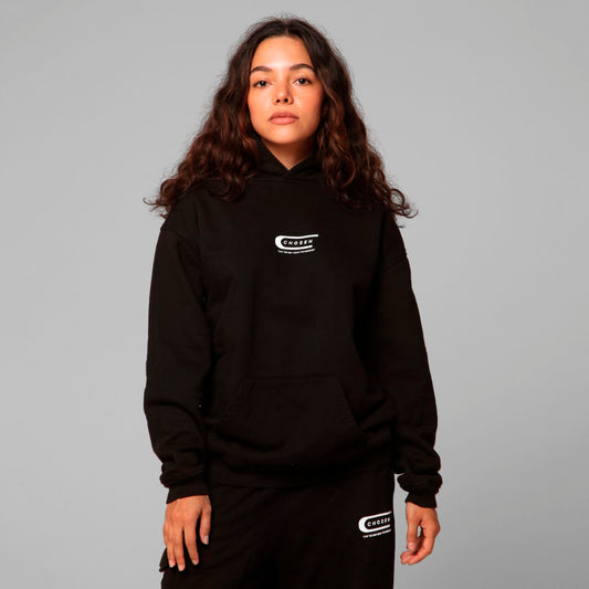 Women Black Hoodie 375G