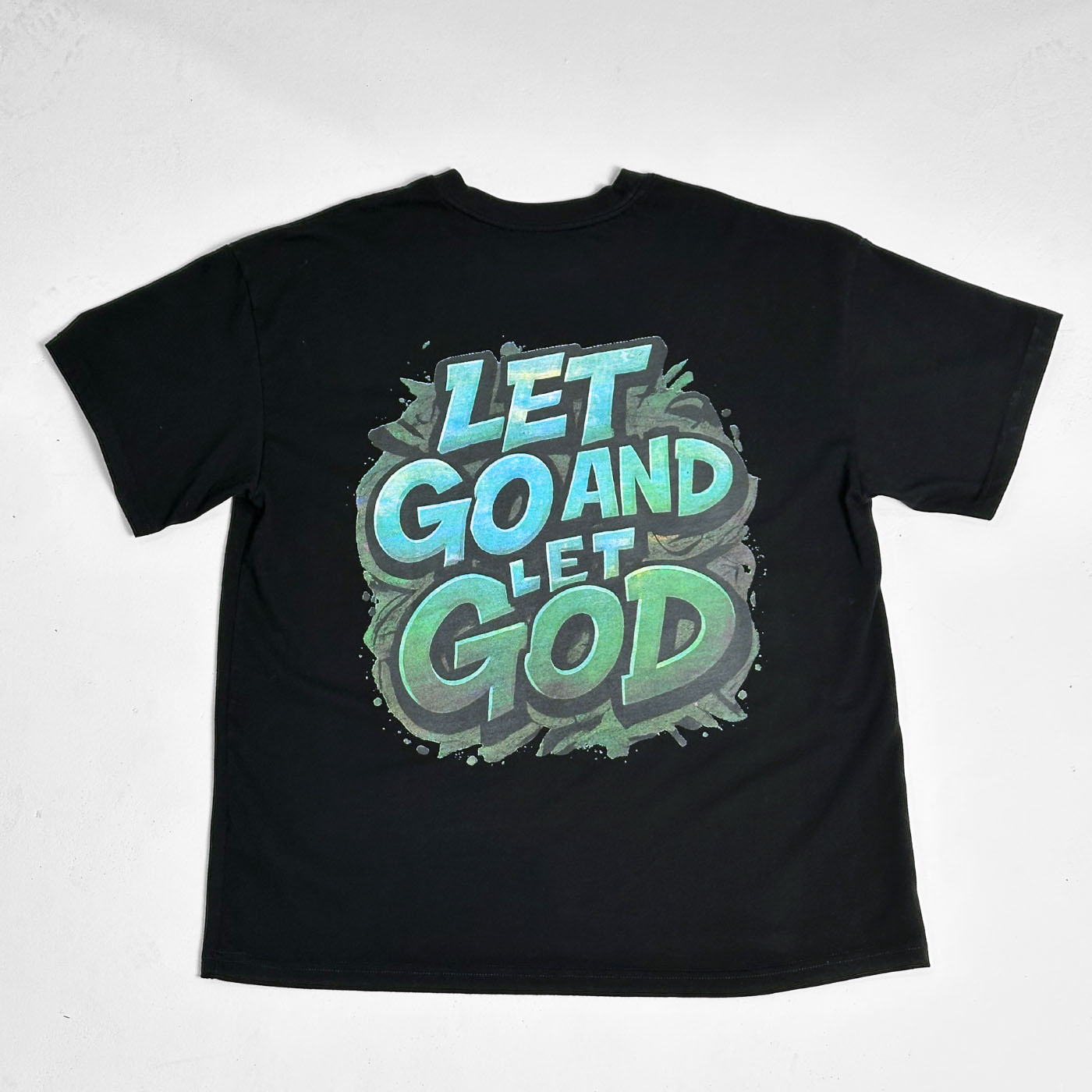 Oversized T-Shirt Black 250G Let God