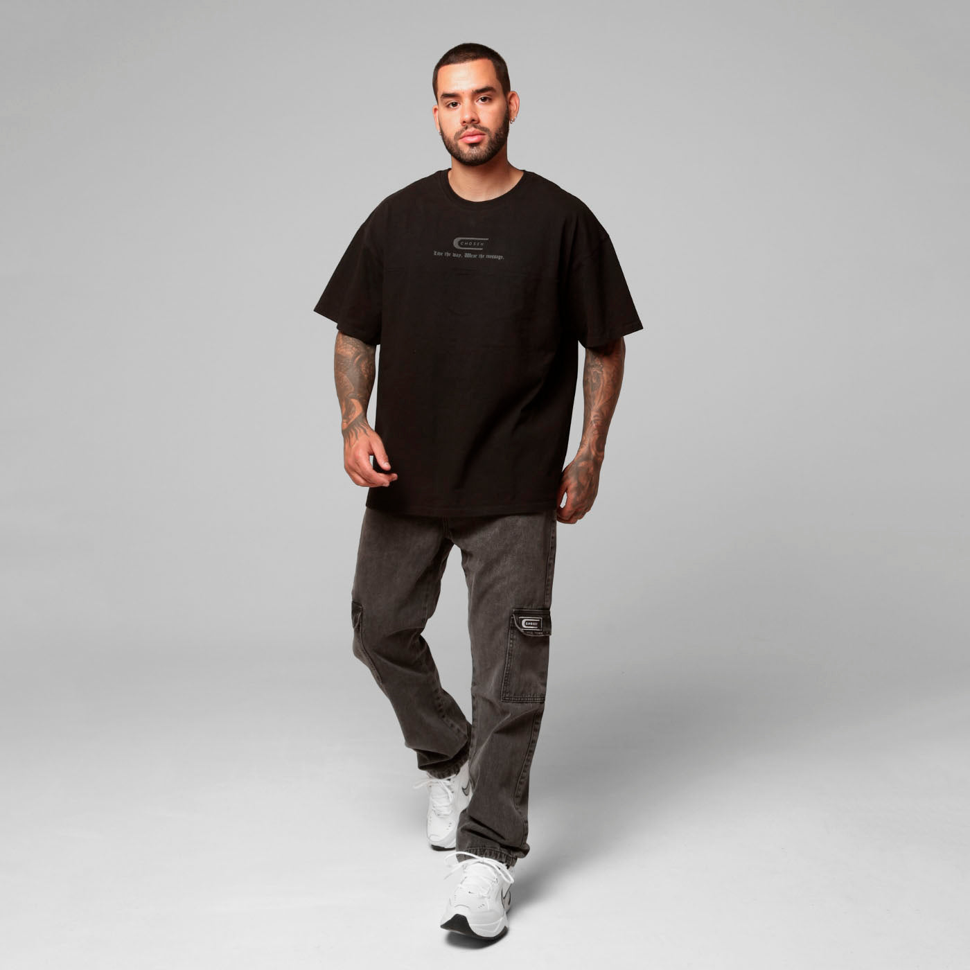 Oversized T-Shirt Black 250G