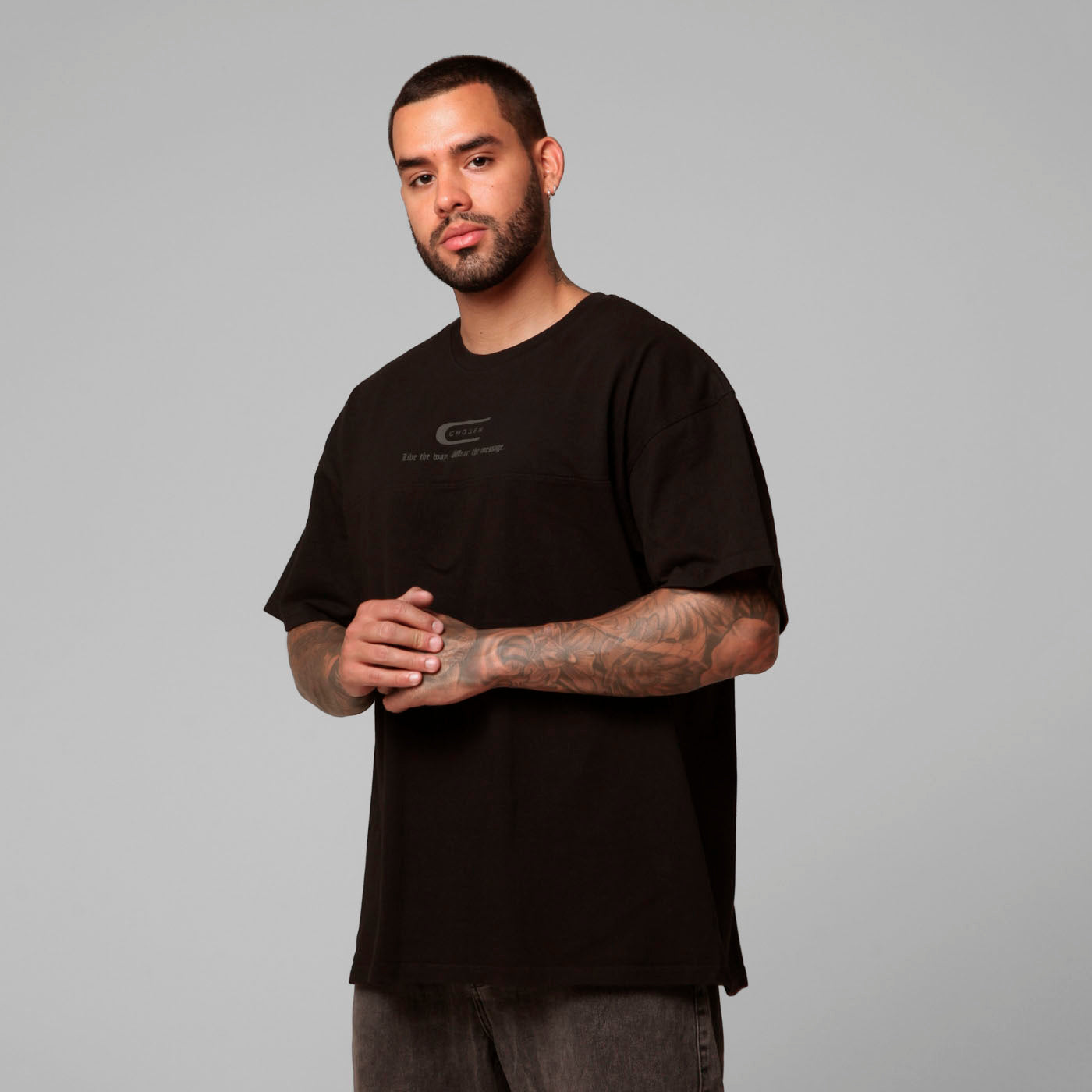 Oversized T-Shirt Black 250G