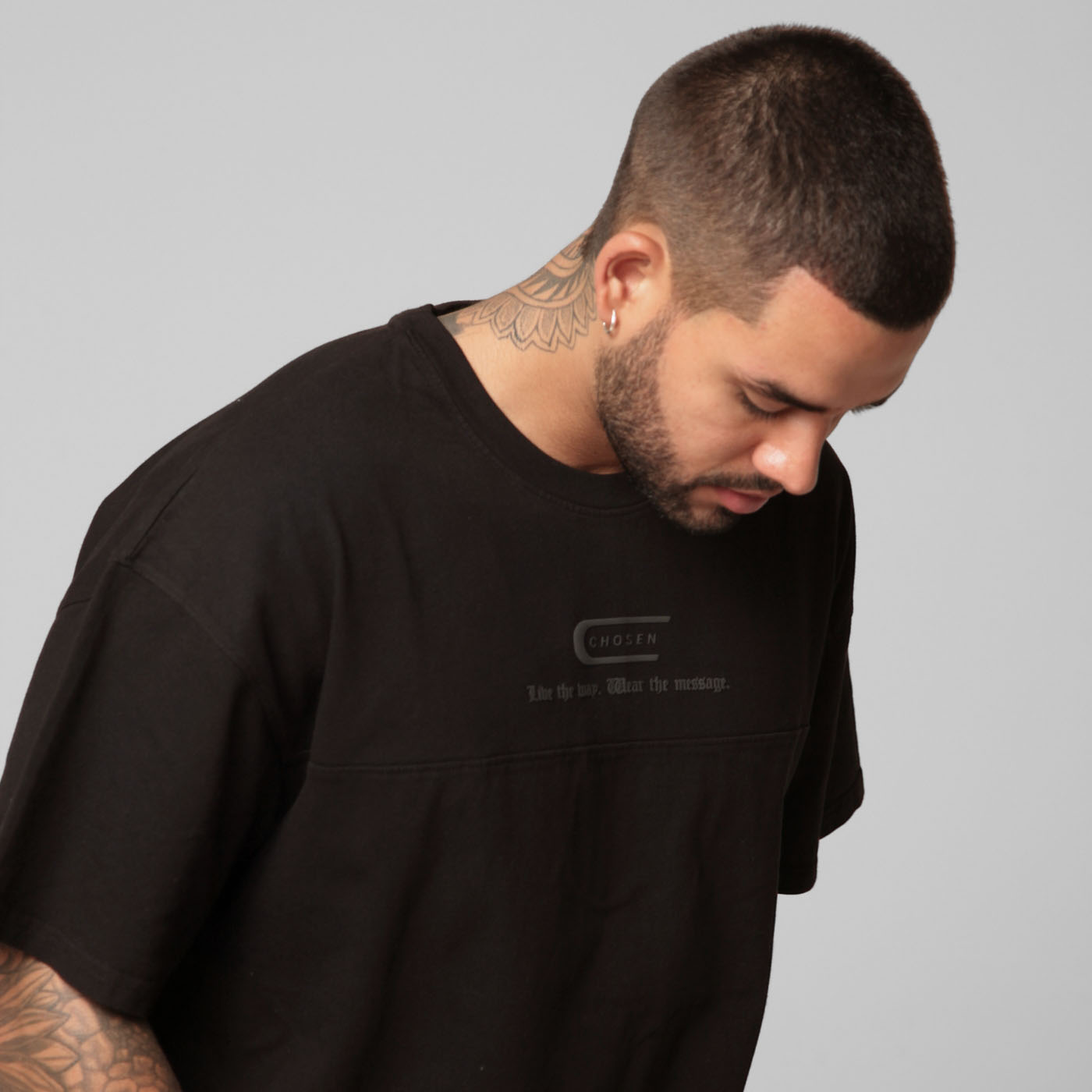 Oversized T-Shirt Black 250G