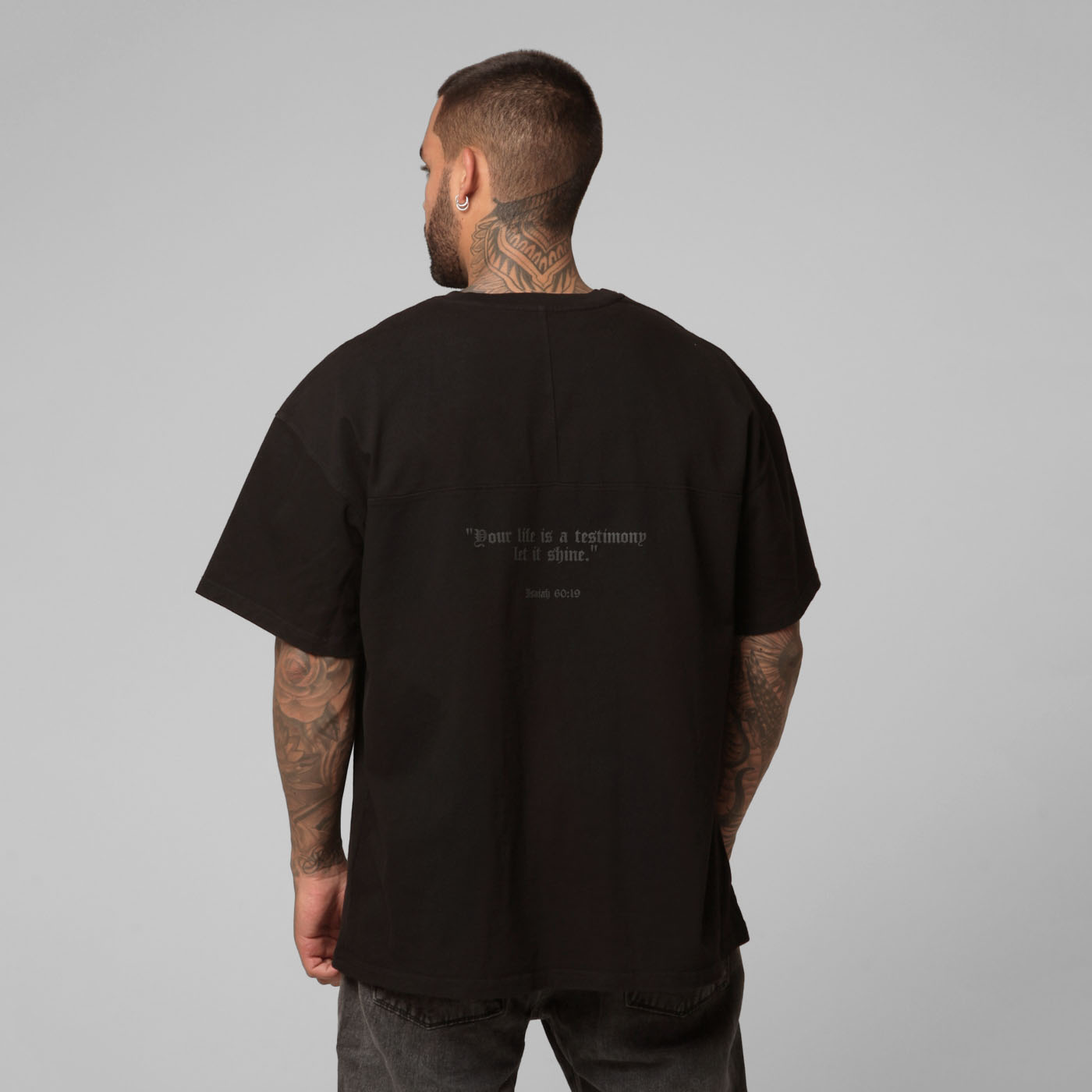 Oversized T-Shirt Black 250G