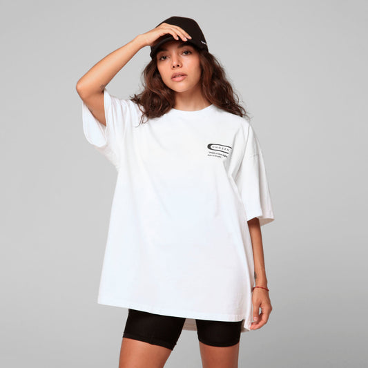 Oversized Women T-Shirt White 250G
