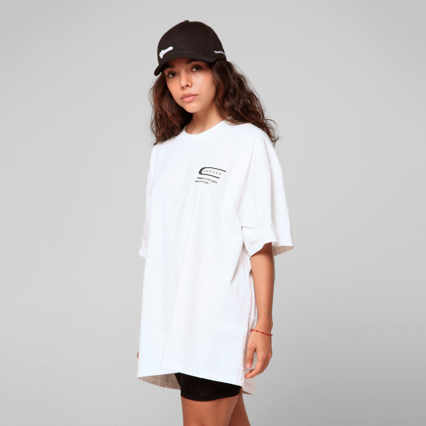 Oversized Women T-Shirt White 250G