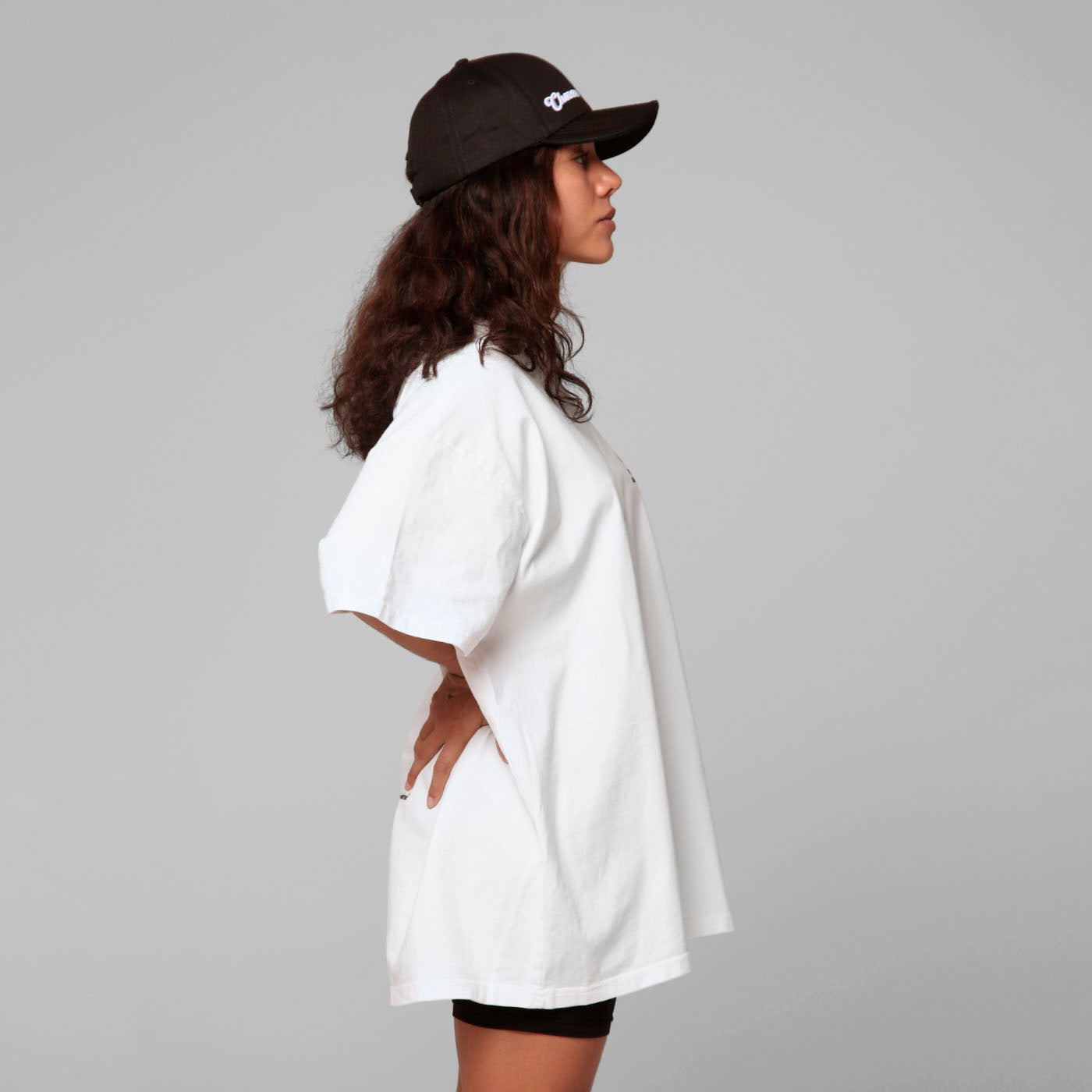 Oversized Women T-Shirt White 250G