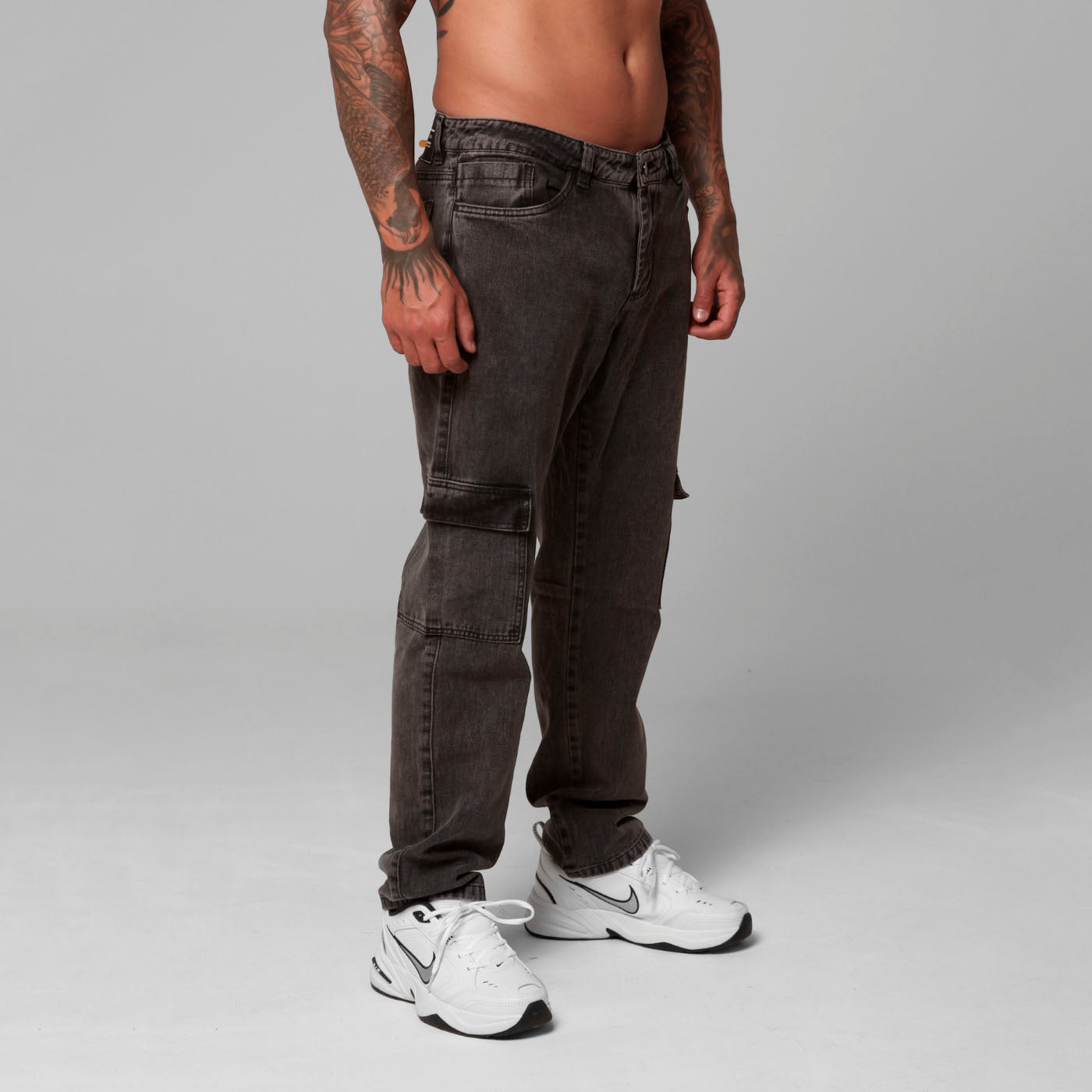 Straight-Leg Denim Jeans