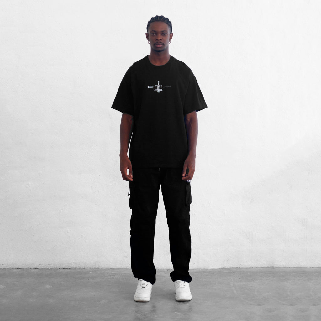 Oversized T-Shirt Black 250G Warrior