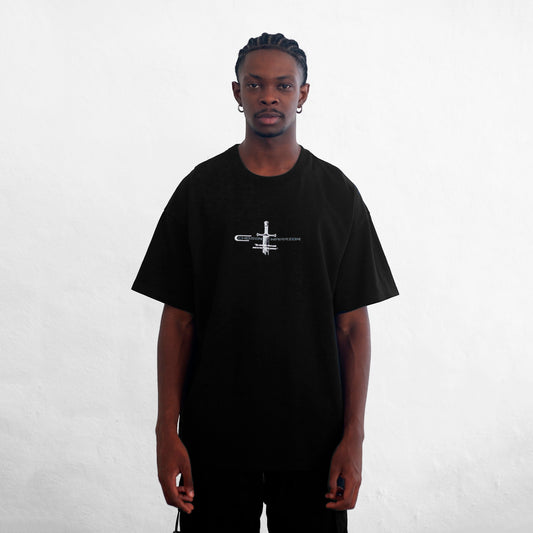 OVERSIZE T-SHIRT BLACK 250G WARRIOR