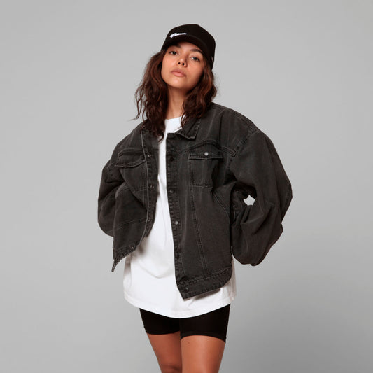 Women Oversized Boxy Fit Denim Jacket