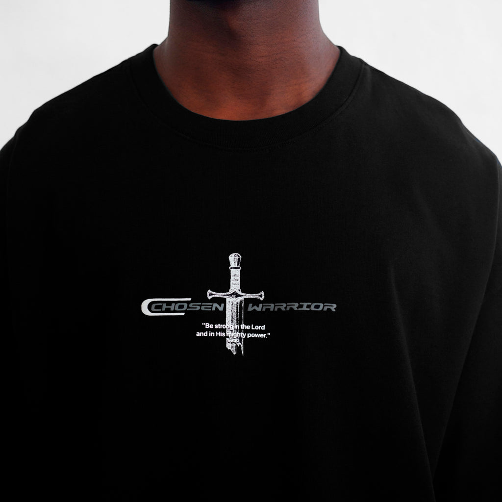 Oversized T-Shirt Black 250G Warrior