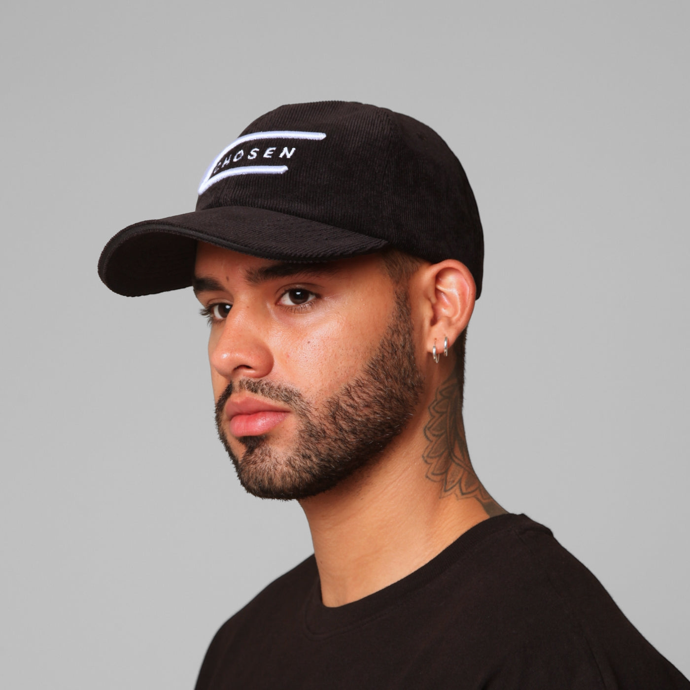Black Corduroy Cap Chosen