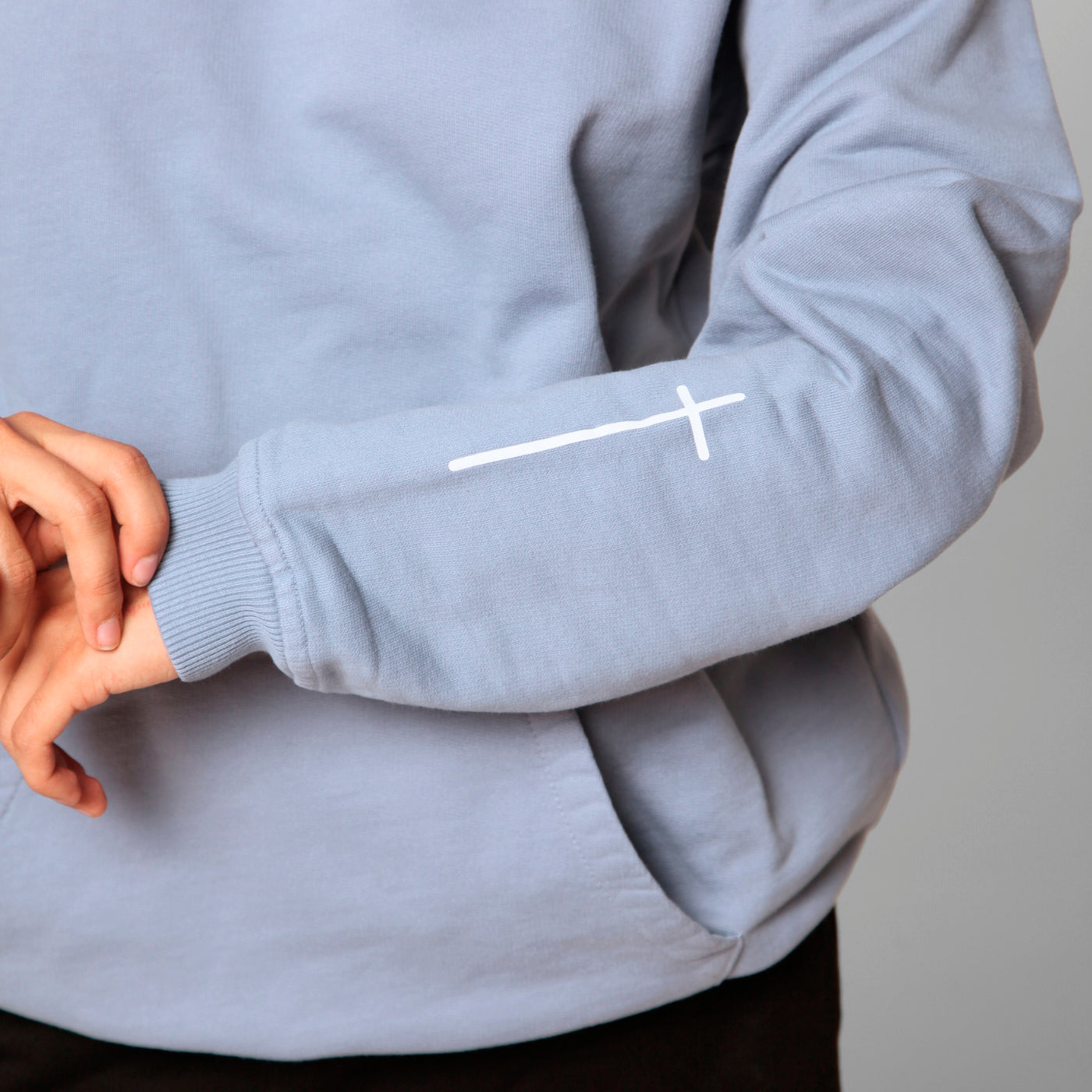 Women Blue Hoodie 385G