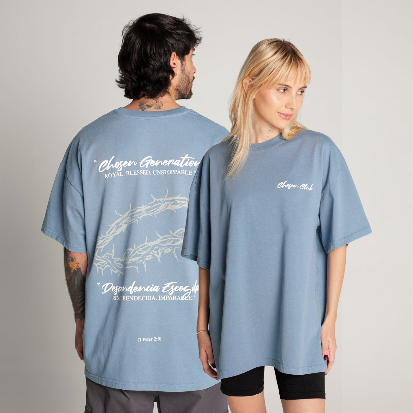 Oversized T-Shirt Blue 250G Generation
